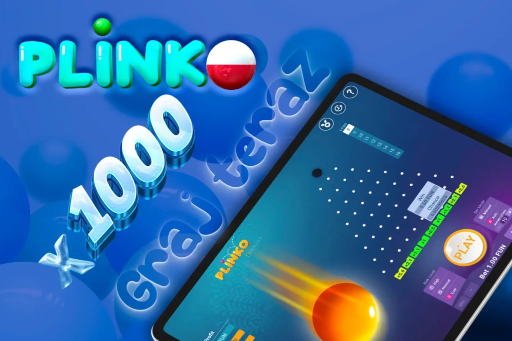 Graj w Plinko i pomnóż swoje wygrane razy 1000 w Polsce